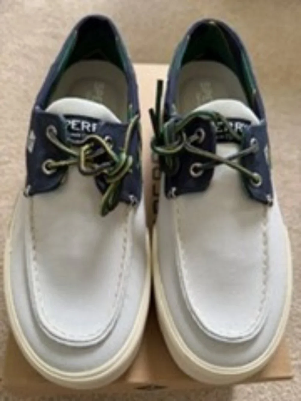 Men's Sperry Bahama II Sneaker Grey/Navy Size 10 Brand New in Box